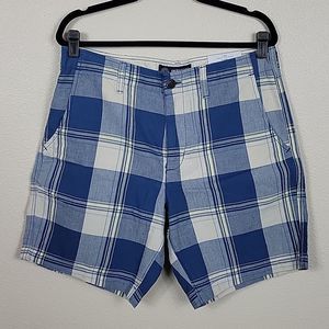 NWT AEO Plaid Prep Short, Size 33